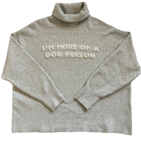 The Cuddle Collab X Target Sweater Womens XXL Gray I'm More Of A Dog Person Cozy - Picture 8 of 8